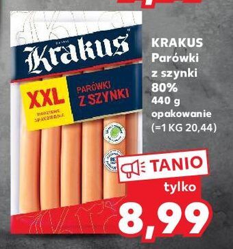 Kaufland Parówki z szynki krakus animex oferta