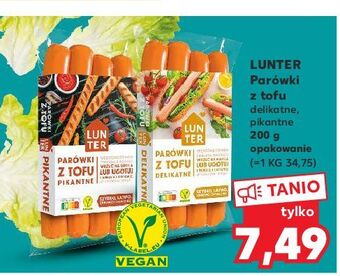 Kaufland Parówki tofu pikantne lunter oferta