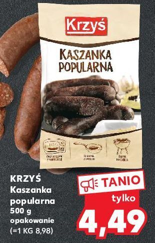 Kaufland Kaszanka popularna masarnia krzyś oferta