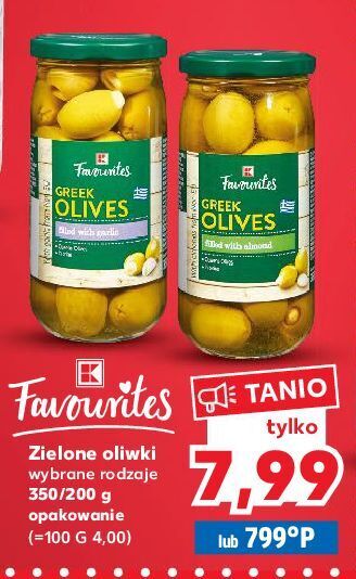 Kaufland Oliwki zielone z migdałami k-classic favourites oferta