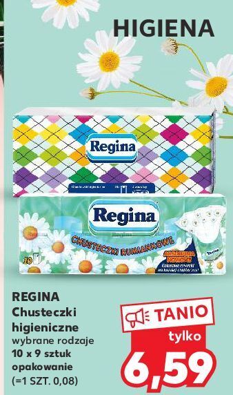 Kaufland Chusteczki higieniczne rumiankowe regina oferta