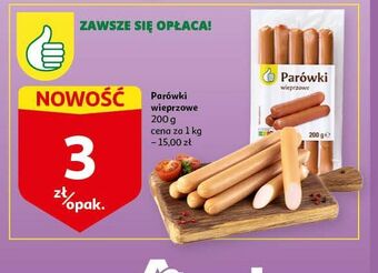 Auchan Parówki wieprzowe podniesiony kciuk oferta