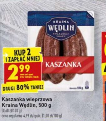Biedronka Kaszanka wieprzowa 500g oferta