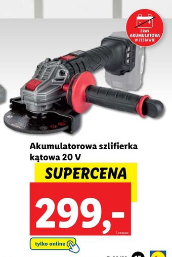 Lidl Szlifierka kątowa 20 v parkside oferta