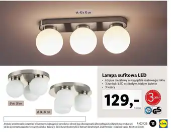 Lidl Lampa sufitowa 40 x 10 cm oferta