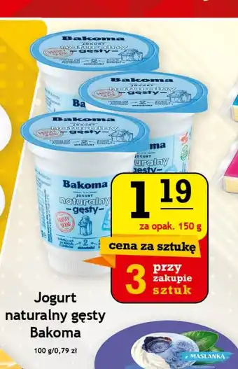 Gram Market Jogurt naturalnie gęsty Bakoma 150g oferta