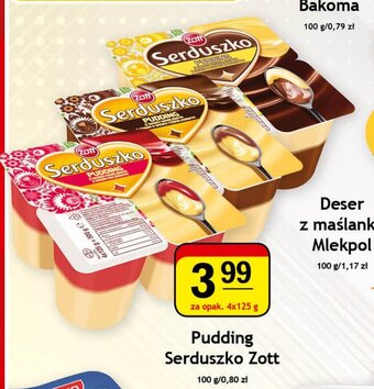 Gram Market Pudding Serduszko Zott 4x125g oferta