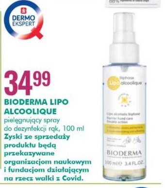 SuperPharm Bioderma Lipo Alcoolique pielęgnujący spray do dezynfekcji rąk 100ml oferta