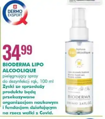 Bioderma Lipo Alcoolique pielęgnujący spray do dezynfekcji rąk 100ml
