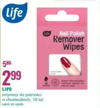 SuperPharm Life zmywacz do paznokci w chusteczkach 10sztuk oferta