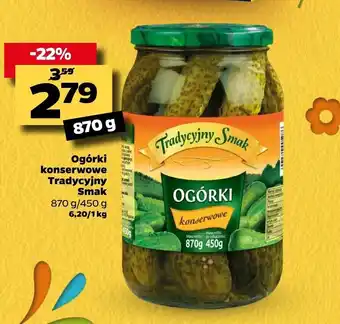 Netto Ogórki konserwowe Tradycyjny Smak 870/450g oferta