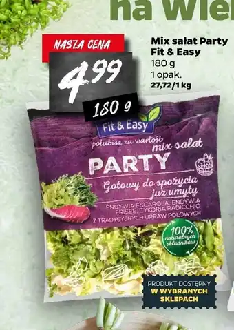 Netto Mix sałat Party Fit & Easy 180g oferta