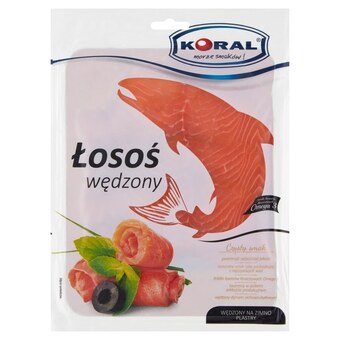 Społem Koral łosoś wędzony na zimno plastry 100 g oferta