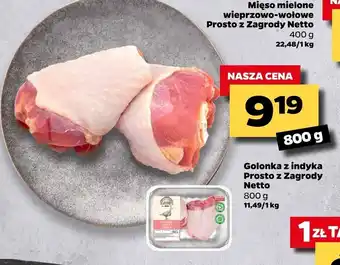 Netto Golonka z indyka Prosto z Zagrody Netto 800g oferta