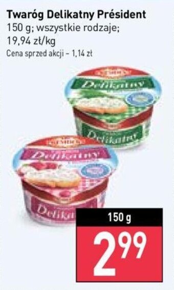 Stokrotka President twaróg delikatny 150g oferta