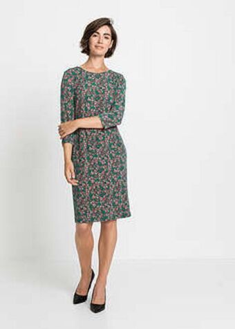 BonPrix Sukienka w roślinny wzór oferta