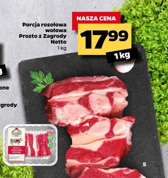 Netto Porcja rosołowa wołowa Prosto z Zagrody Netto 1kg oferta