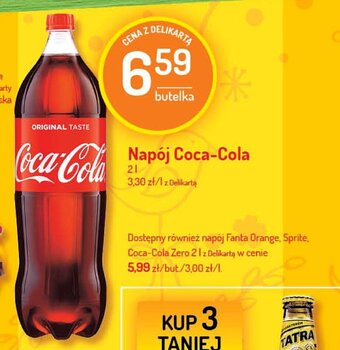 Delikatesy Centrum Napój Coca-Cola 2l oferta