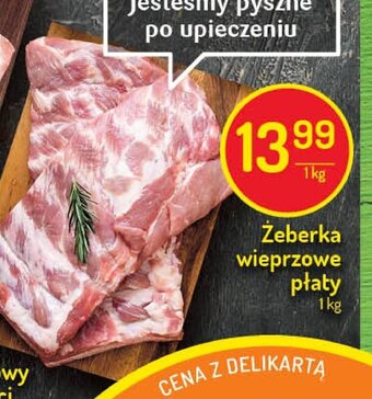 Delikatesy Centrum Żeberka wieprzowe płaty 1kg oferta