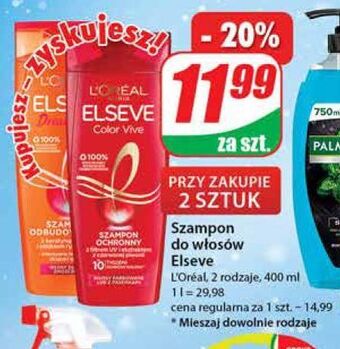 Dino Szampon odbudowujący keratyna roślinna witaminy olejek rycynowy l'oreal elseve dream long oferta
