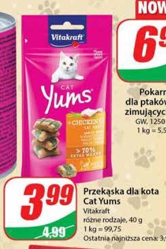 Dino Przysmak z kurczakiem vitakraft cat yums oferta
