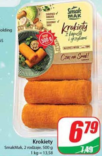 Dino Krokiety z kapustą i grzybami smak mak oferta