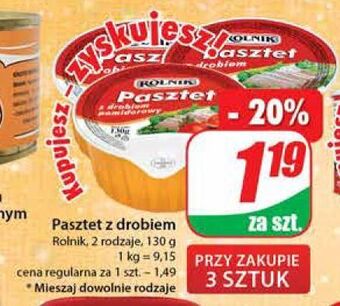 Dino Pasztet drobiowy rolnik oferta