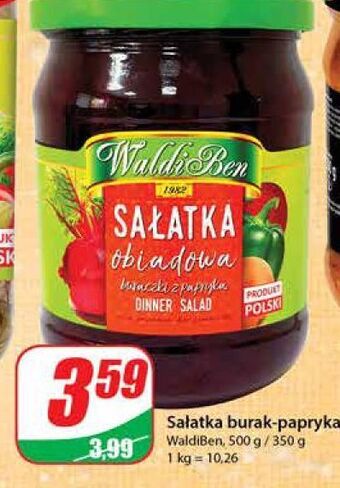 Dino Sałatka obiadowa buraczki z papryką waldiben oferta