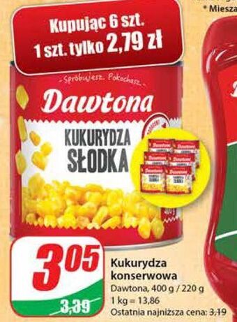 Dino Kukurydza słodka dawtona oferta