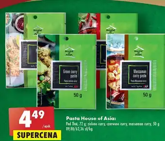 Biedronka Pasta czerwone curry house of asia oferta