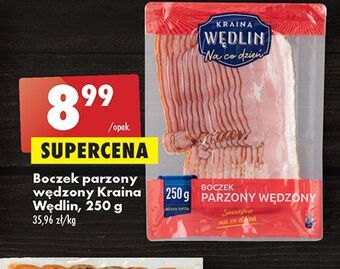 Biedronka Boczek parzony wędzony kraina wędlin oferta