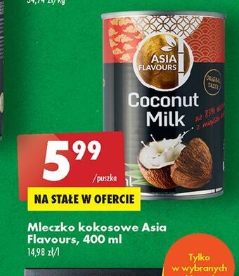 Biedronka Mleczko kokosowe asia flavours oferta