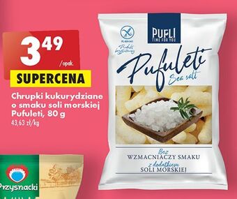 Biedronka Chrupki kukurydziane o smaku soli morskiej pufuleti oferta