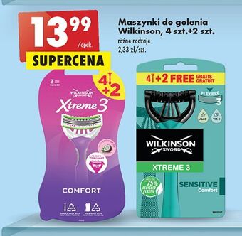 Biedronka Maszynka do golenia wilkinson xtreme 3 sensitive oferta