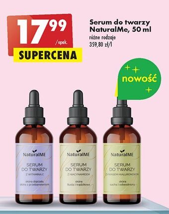 Biedronka Serum do twarzy z kwasem hialuronowym naturalme oferta