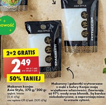 Biedronka Makaron konjac spaghetii asia style oferta