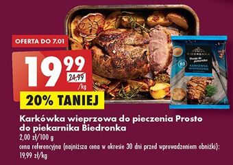 Biedronka Karkówka wieprzowa biedronka prosto do piekarnika oferta