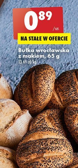 Biedronka Bułka wrocławska z makiem oferta