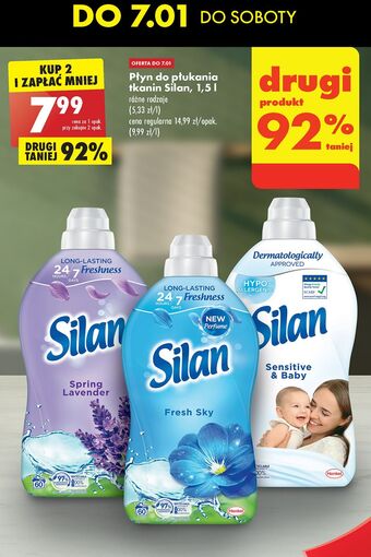 Biedronka Płyn do płukania sensitive & baby silan sensitive oferta