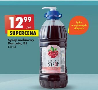 Biedronka Syrop malinowy dar lata oferta