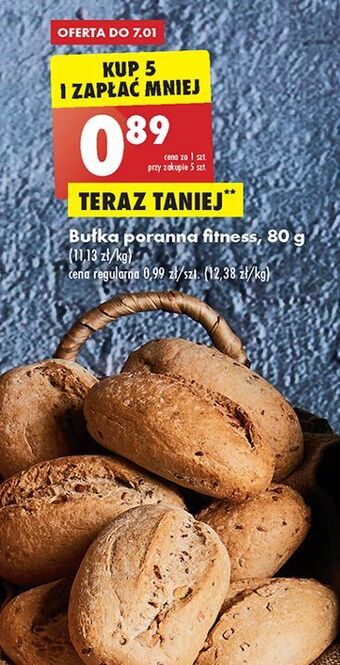 Biedronka Bułka poranna fitness oferta