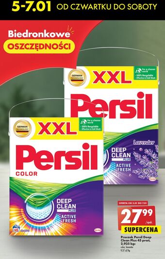 Biedronka Proszek do prania deep clean persil color oferta