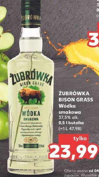 Kaufland Wódka żubrówka bison grass oferta