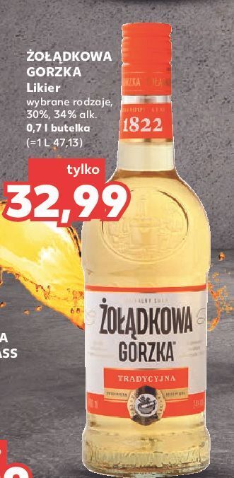 Kaufland Wódka żołądkowa gorzka tradycyjna oferta