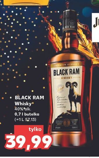 Kaufland Whisky black ram premium blended oferta