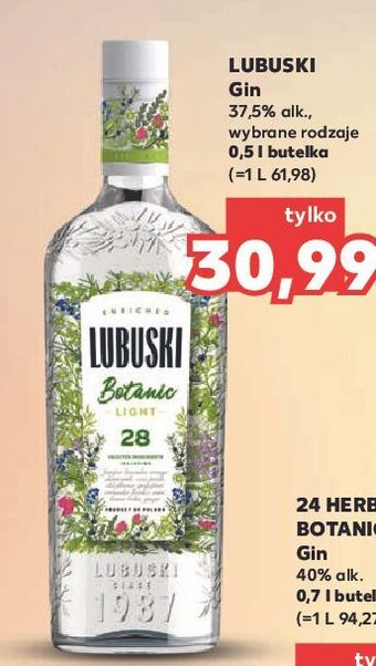 Kaufland Gin light lubuski botanic oferta