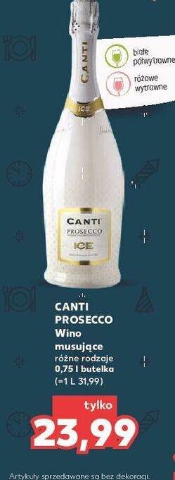 Kaufland Wino canti prosecco rose oferta