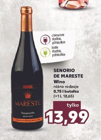 Kaufland Wino półsłodkie senorio de mareste oferta