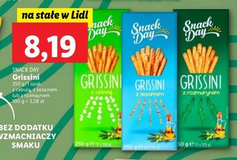 Lidl Grissini z sezamem snack day oferta