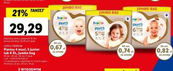 Lidl Pieluchomajtki 4 maxi lupilu pants premium oferta